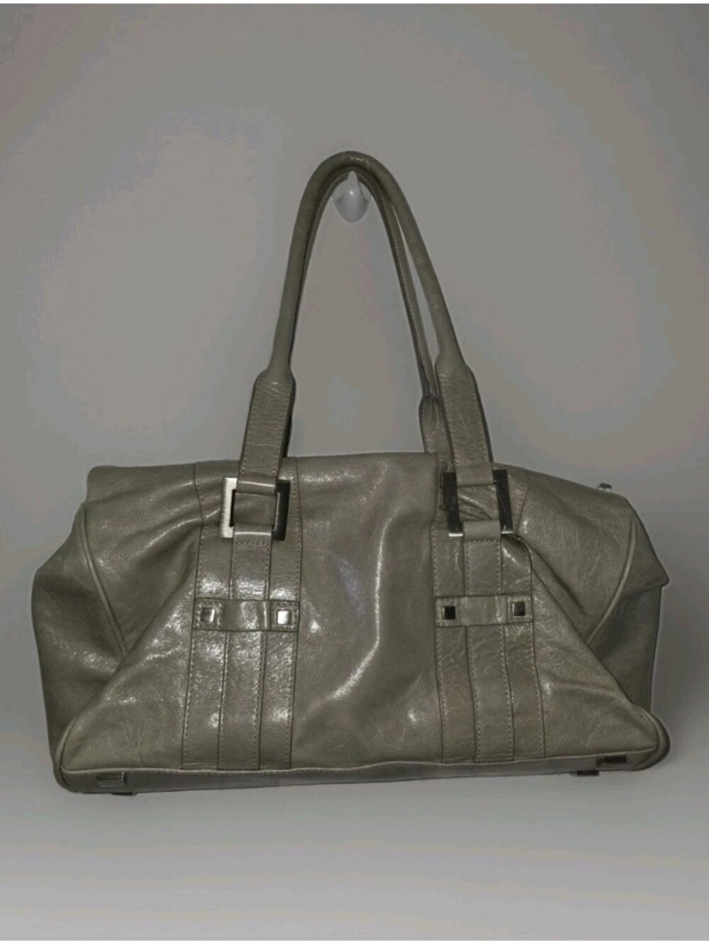 Helen Welsh Olive Leather Shoulder Bag